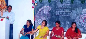 Students at the Teacher's Day celebration