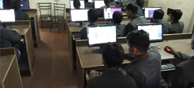 The computer laboratory with its desktop computers