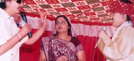 Students at the inter-college competition